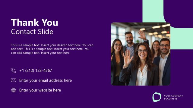 Thank You Slide for PowerPoint – Deal Template