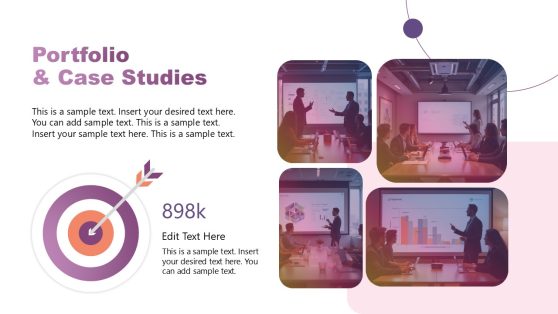Portfolio & Case Studies Slide Template