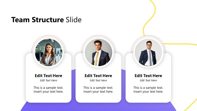 Team Structure Slide with Images