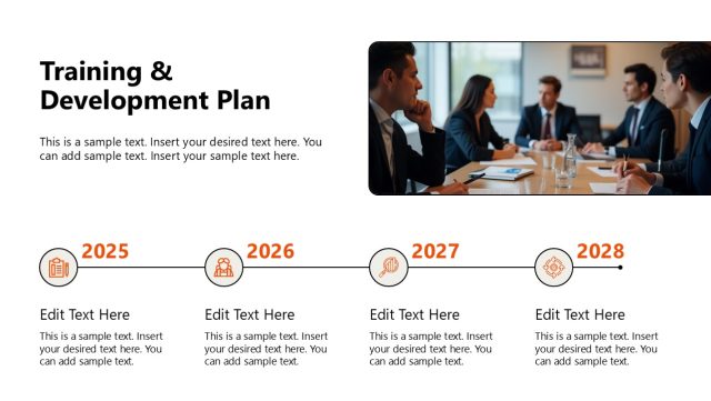 Training & Development Plan Slide Template