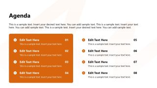 Agenda Slide for Negotiation Presentation Template 