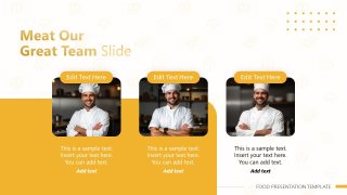 Food Business PPT Slide Layout 