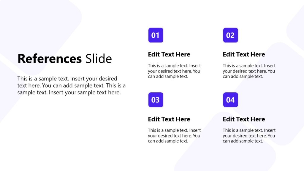 Creative References Slide Template