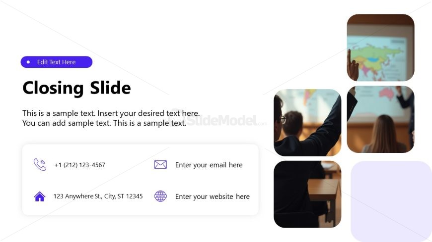 Academic Lecture PPT Template Slide