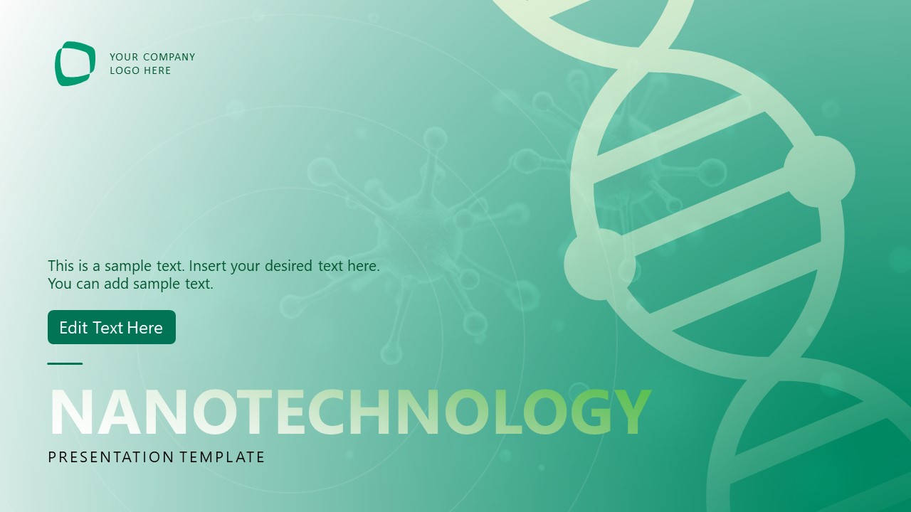 Editable Nanotechnology PPT Template