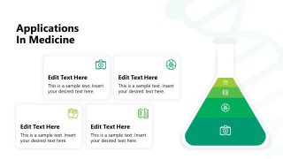 Segmented Funnel Diagram with Relevant Icons for Applications Presentation