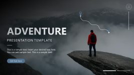 Net Slide Adventure Adventure PowerPoint Template - Title Slide - SlideModel