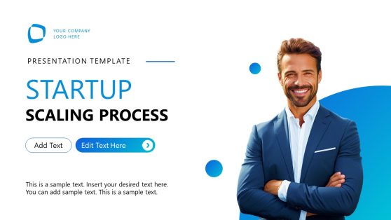 Editable Scaling Startup Process PPT Template