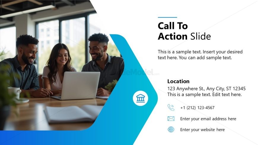 Customizable Scaling Startup Process Slide