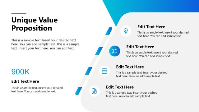 Unique Value Proposition Slide with Values