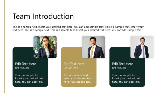 Team Introduction Slide – Data Consultancy Presentation