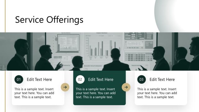 Service Offerings Presentation PPT Template Slide