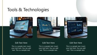 Data Consultancy Services Template with Laptop Images 