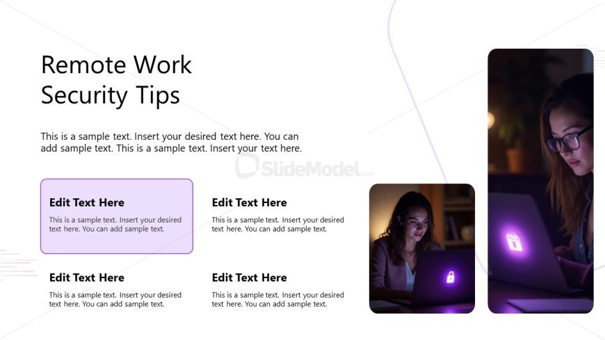 Cybersecurity Awareness Slide PPT Template
