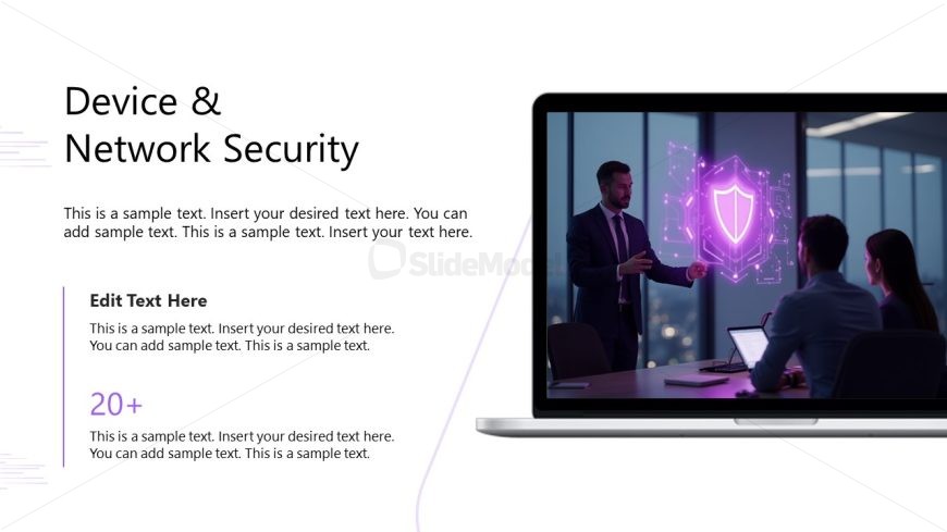 Cybersecurity Awareness PowerPoint Slide