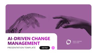 Title Slide for AI Driven Change Management Slide Deck