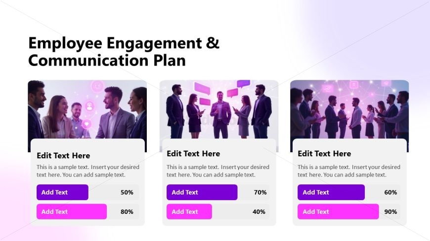 Employee Engagement Plan Slide for AI Adoption in Change Management Presentation