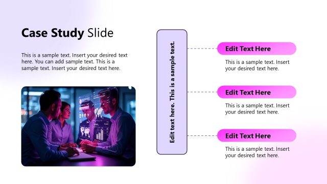 Case Study Slide – AI Driven Change Management PowerPoint Template