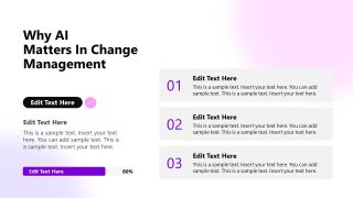 Change Management Presentation Slide for Discussion About Why AI Matters 