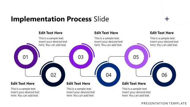 Implementation Plan Diagram – AI Digital Transformation PPT Slide Template