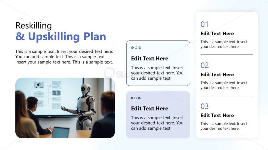 AI Workforce Transition PowerPoint Slide Template