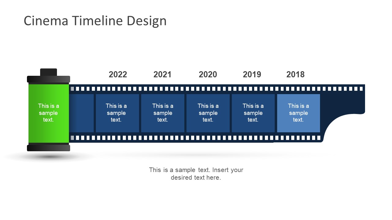 Green Reel of Film Template Timeline