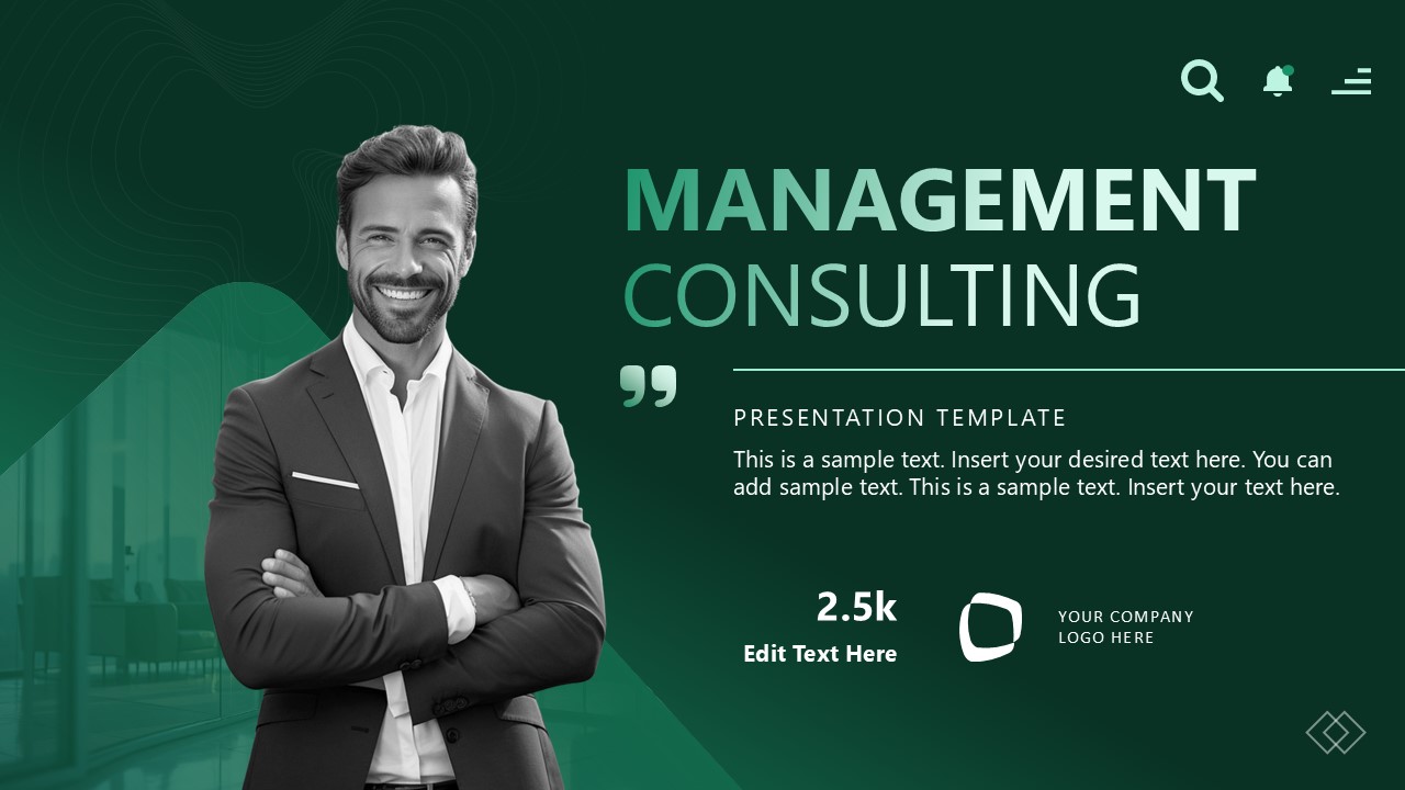 Editable Management Consulting PPT Template