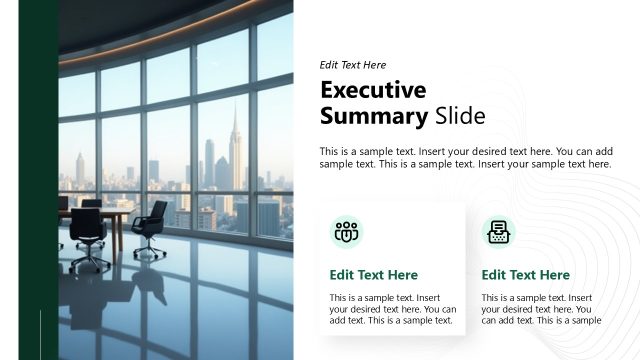 Executive Summary PPT Slide – Management Consulting Template
