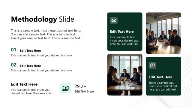 Methodology PowerPoint Slide with Text – Management Consulting Template
