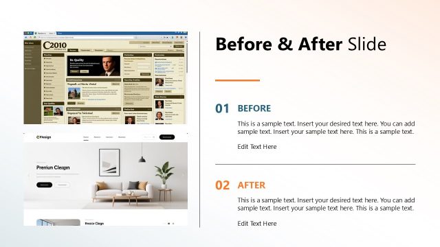 Before & After Slide – Digital Agency Template