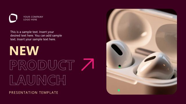 New Product Launch Template – Cover Slide
