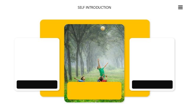Self Introduction Presentation Layout