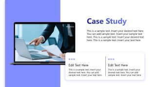 Customizable Light Blue Corporate Slide Template