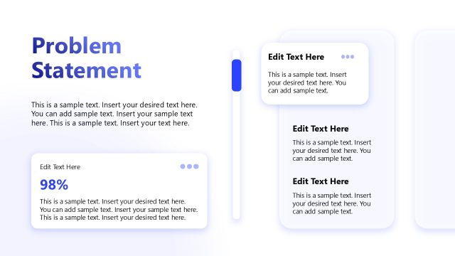 Problem Statement Slide – Light Blue Corporate PPT Template
