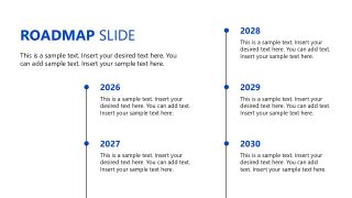 Vertical Roadmap Diagram for Business Pitch Deck 