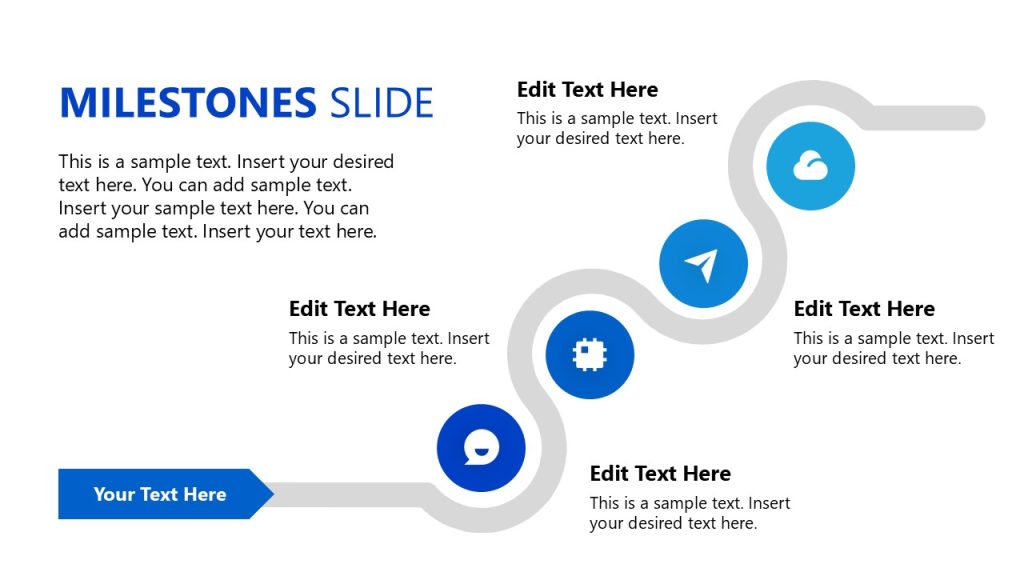 Milestone Completion Design Powerpoint Example Editable Project Milestones Demonstration Slide - Corporate Pro PPT ...