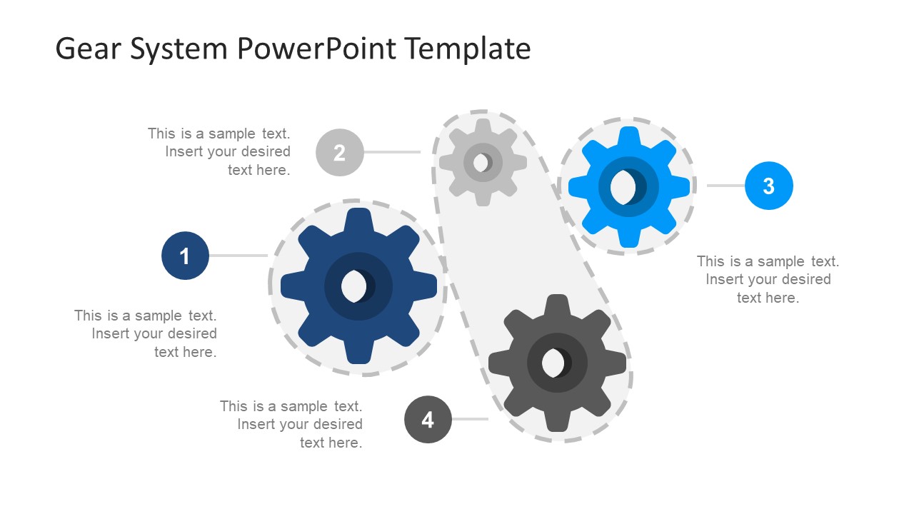 Gear System Powerpoint Template Slidemodel