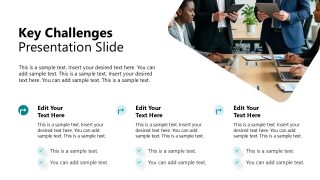 Key Challenges Slide - Modern Executive Template Layout 