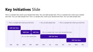 Business Strategy Overview Slide for Key Initiatives 