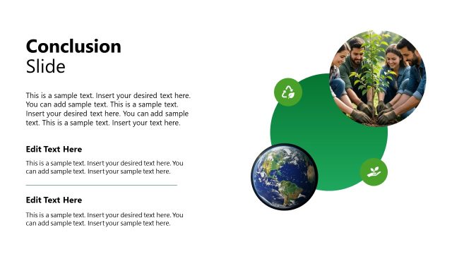 Conclusion PPT Slide for Environmental Template