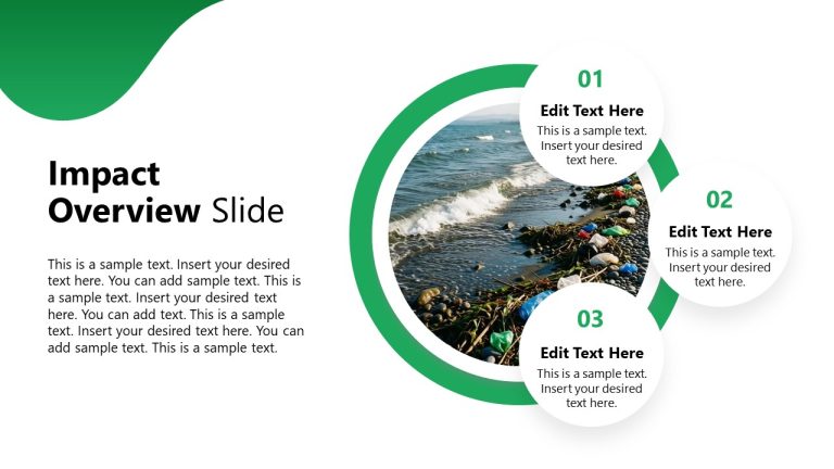 Impact Overview PPT Slide - Environmental PowerPoint Layout - SlideModel