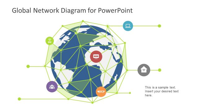 Global Network Diagram PPT