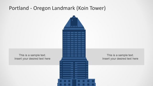 Portland Fall Photo Powerpoint PPT Portland Oregon Koin Tower - SlideModel