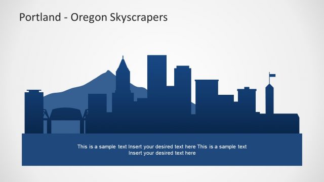 Portland Fall Photo Powerpoint Skyscraper Slide of Portland Oregon - SlideModel
