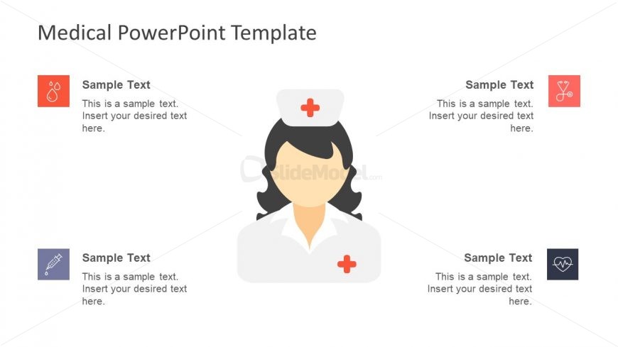 Graphics of Nurse and 4 Segment Infographics