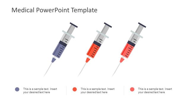 Slide of Three Syringes and Placeholders