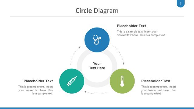 Circular medical Diagram PowerPoint