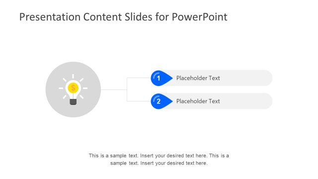 Idea Slide for Table of Content