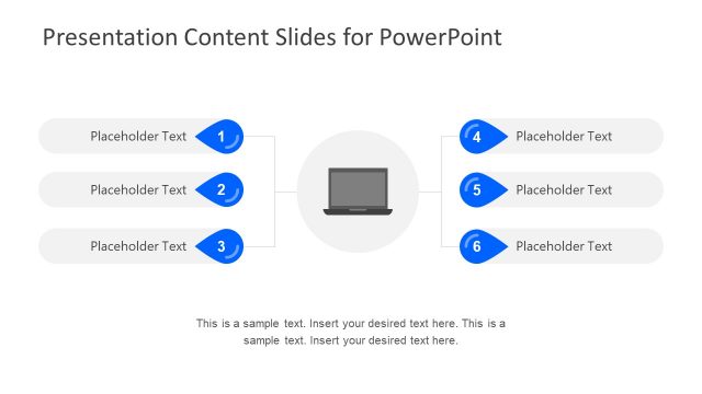 Template Layout of Content Slide