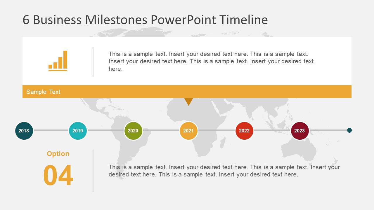 PowerPoint Graph Template Timeline